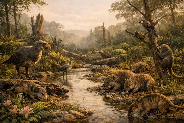 paisaje del paleógeno