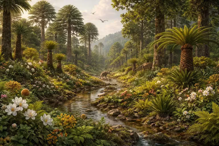paisaje del cretácico